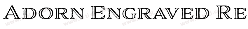Adorn Engraved Regul字体转换